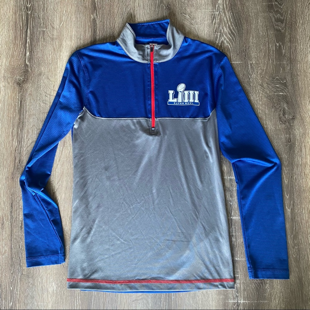 NFL Super Bowl LIII 1/4 Zip Long Sleeve Shirt